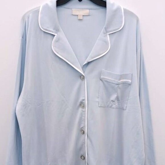 NWOT KIP Mist Blue Luxe Cotton Classic Pajama Set - XXL - Picture 9 of 12